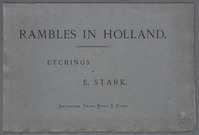 KG 09200
<br/>
'Rambles in Holland': Rivierlandschap met roeiboot
<br/>
<em>Stark, Elias (1849-1933)</em>
